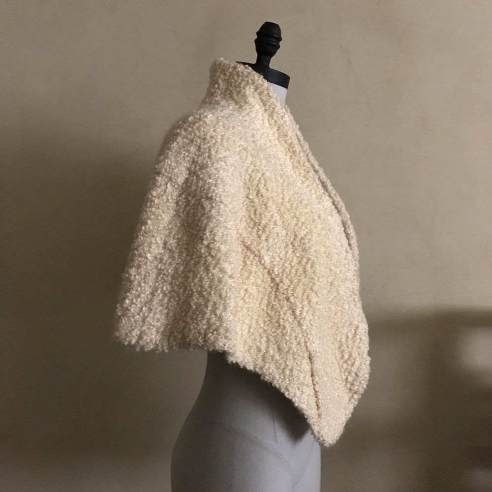 Vintage Cream Boucle Shrug